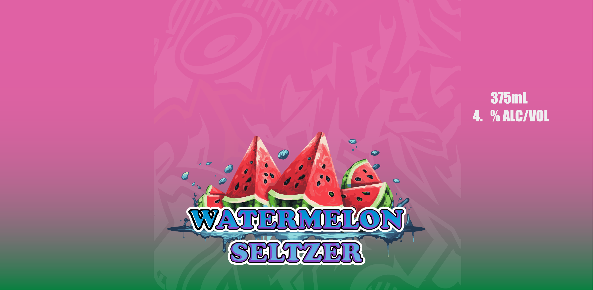 Watermelon Seltzer Can