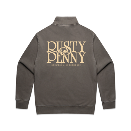 Half Zip Crew - Faded Grey