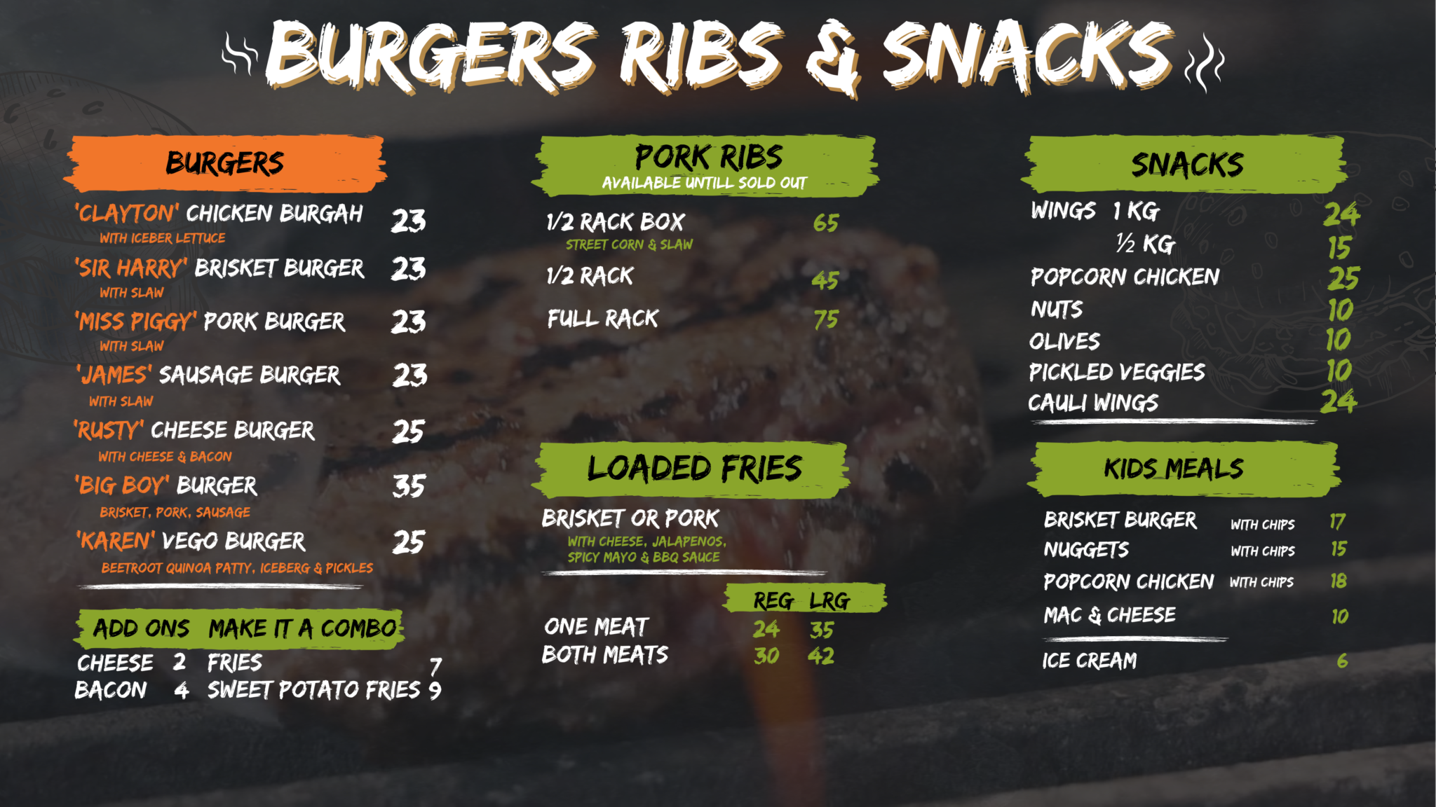 menu board #1